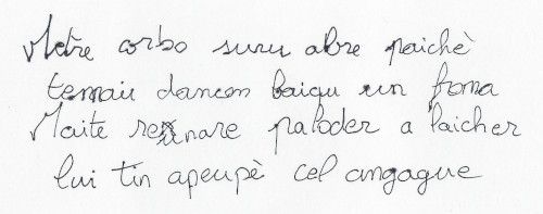 Dysorthographie, orthographe phonétique, aléatoire et incohérente.